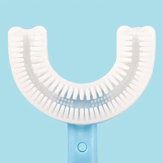 Baby Toothbrush Children 360 Degree U-shaped Child Toothbrush Kids Teeth Oral Care Soft Silicone Baby Brush Teethers Cleaning