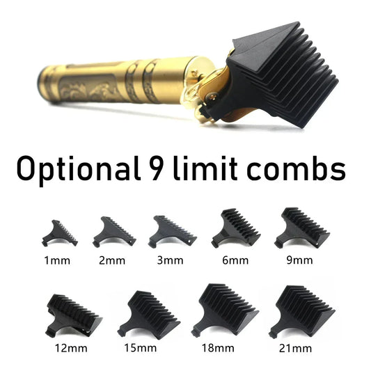 Professional T9 Hair Trimmer Machine Metal Body Beard Trimmer for Men Stainless Steel