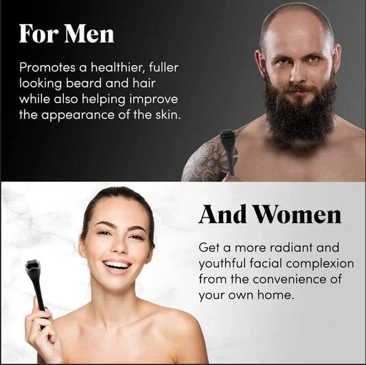 DRS 540 Titanium Derma Roller Hair Growth Beard Microneedle Roller Skin Care Tool 100% original