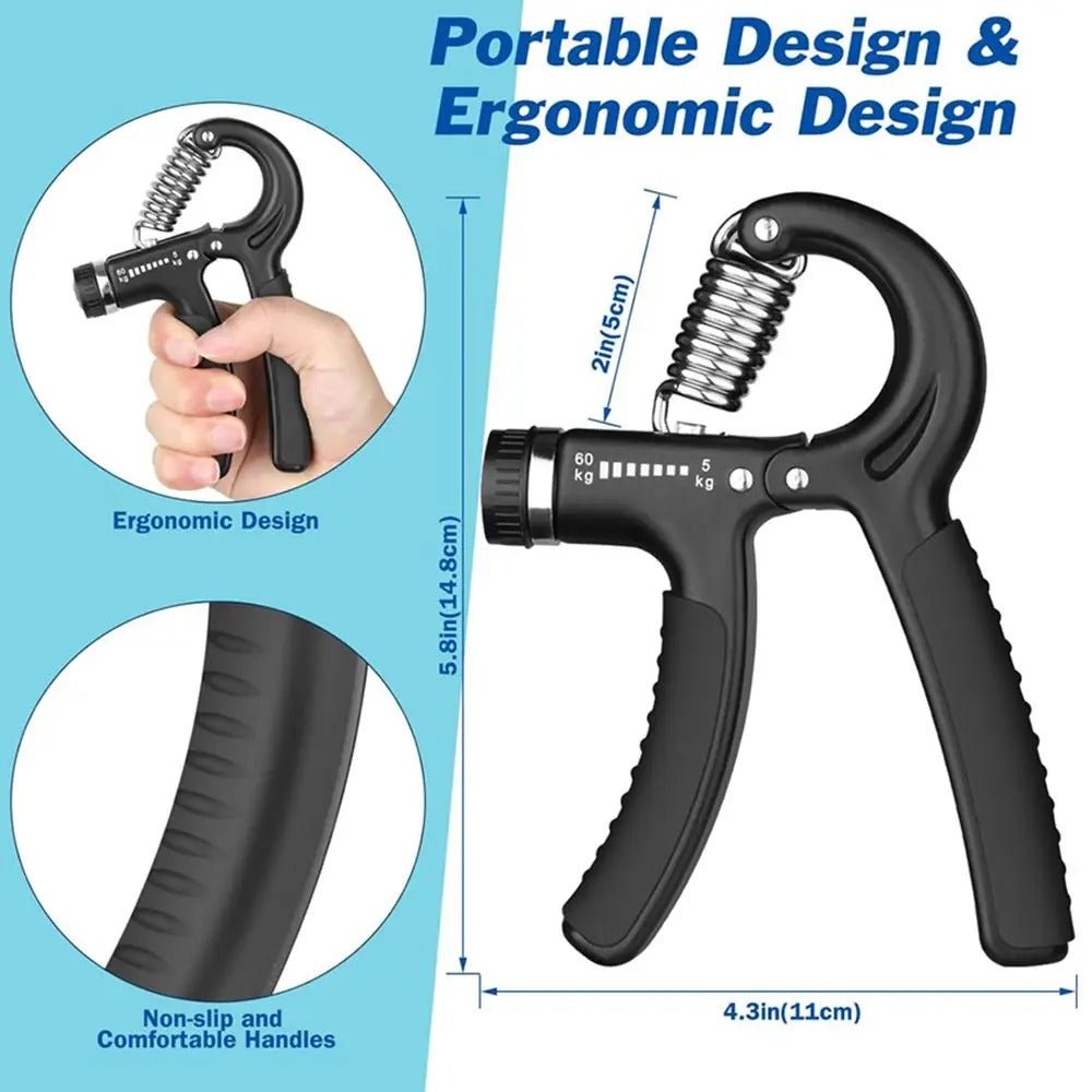 Hand Grip Strength Trainer Wrist Strengthened Forearm Gripper Hand Workout Squeezer Hand Grip Exerciser Hand Strengthening Device