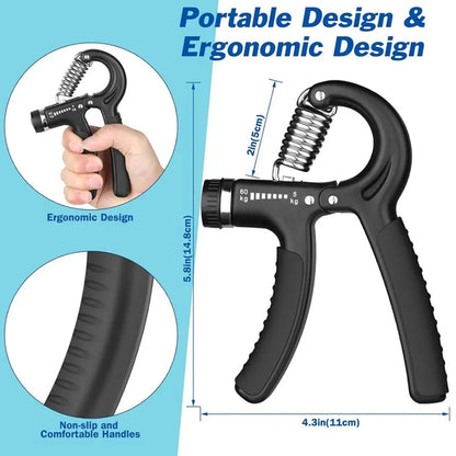 Hand Grip Strength Trainer Wrist Strengthened Forearm Gripper Hand Workout Squeezer Hand Grip Exerciser Hand Strengthening Device