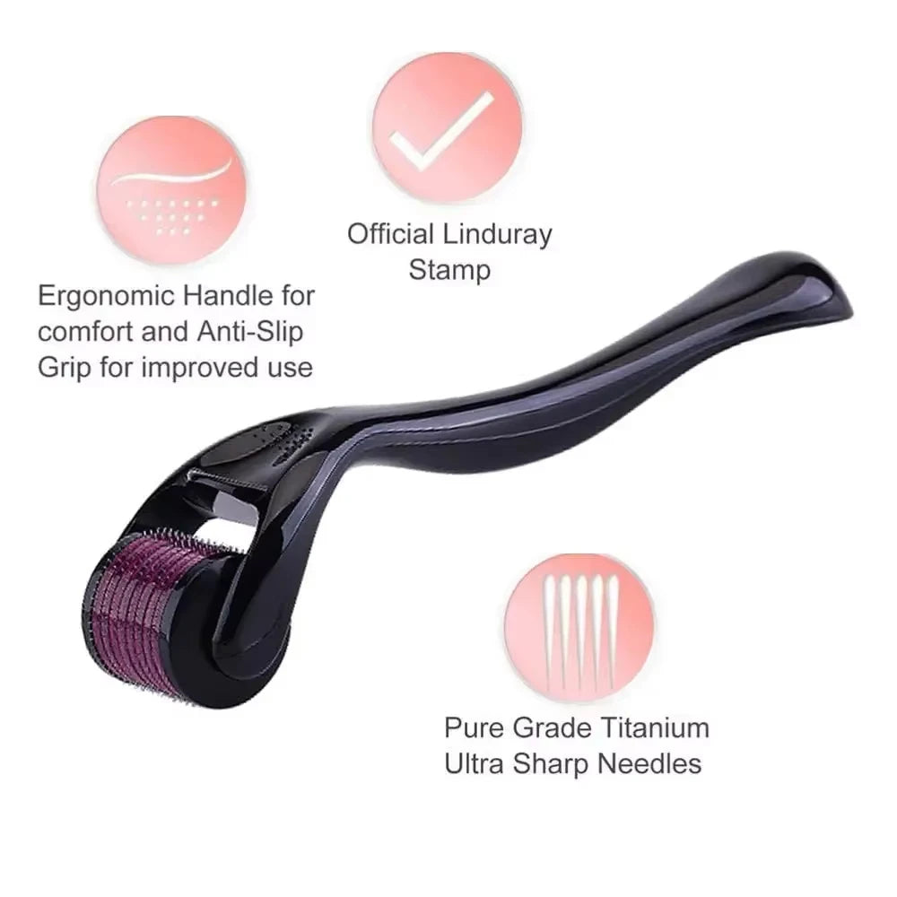 DRS 540 Titanium Derma Roller Hair Growth Beard Microneedle Roller Skin Care Tool 100% original