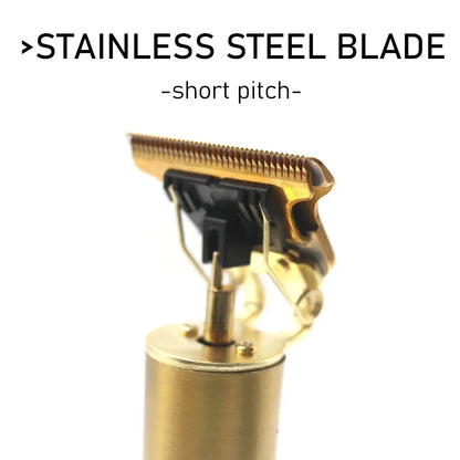 Professional T9 Hair Trimmer Machine Metal Body Beard Trimmer for Men Stainless Steel