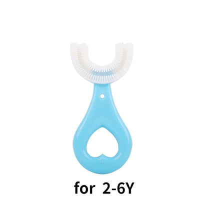 Baby Toothbrush Children 360 Degree U-shaped Child Toothbrush Kids Teeth Oral Care Soft Silicone Baby Brush Teethers Cleaning
