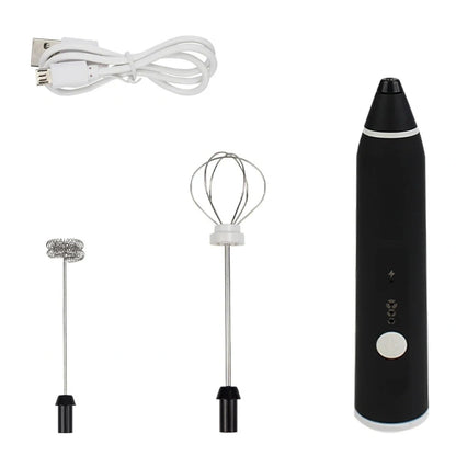 2-in-1 Rechargeable Coffee Beater & Electric Milk Frother – Smooth Mixing, Compact & Easy to Use