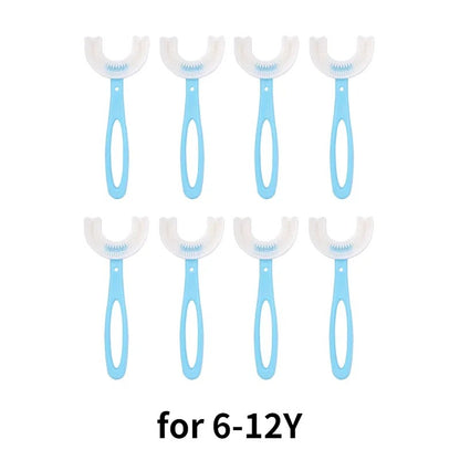 Baby Toothbrush Children 360 Degree U-shaped Child Toothbrush Kids Teeth Oral Care Soft Silicone Baby Brush Teethers Cleaning