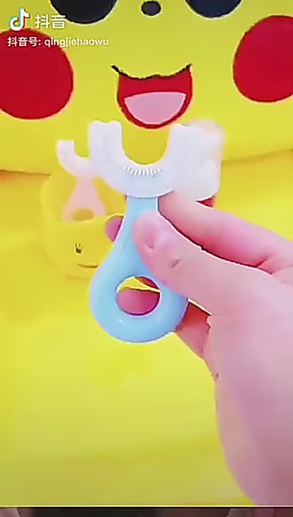 Baby Toothbrush Children 360 Degree U-shaped Child Toothbrush Kids Teeth Oral Care Soft Silicone Baby Brush Teethers Cleaning
